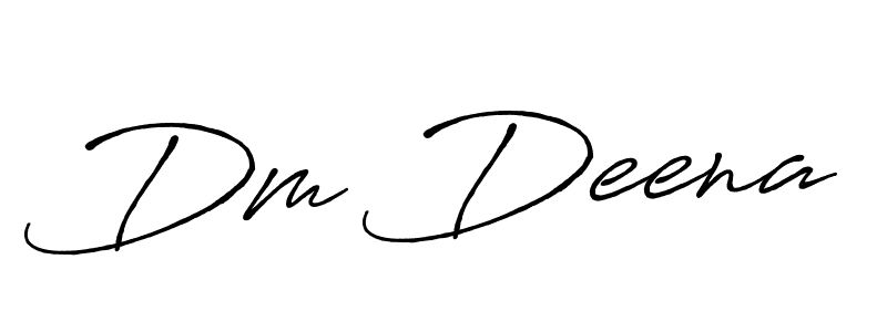 Use a signature maker to create a handwritten signature online. With this signature software, you can design (Antro_Vectra_Bolder) your own signature for name Dm Deena. Dm Deena signature style 7 images and pictures png