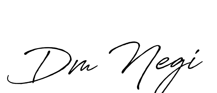 Design your own signature with our free online signature maker. With this signature software, you can create a handwritten (Antro_Vectra_Bolder) signature for name Dm Negi. Dm Negi signature style 7 images and pictures png