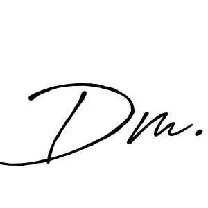 How to make Dm. signature? Antro_Vectra_Bolder is a professional autograph style. Create handwritten signature for Dm. name. Dm. signature style 7 images and pictures png