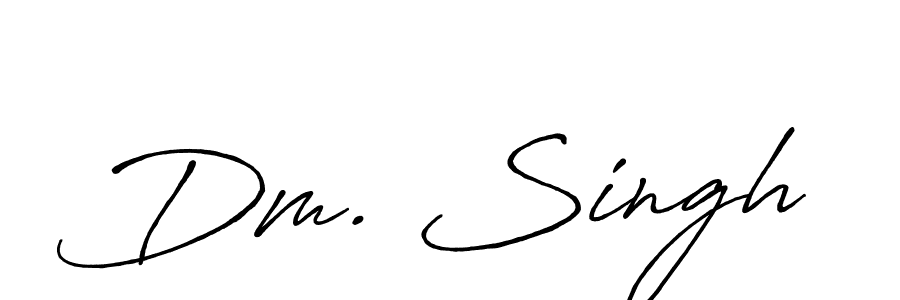 It looks lik you need a new signature style for name Dm. Singh. Design unique handwritten (Antro_Vectra_Bolder) signature with our free signature maker in just a few clicks. Dm. Singh signature style 7 images and pictures png