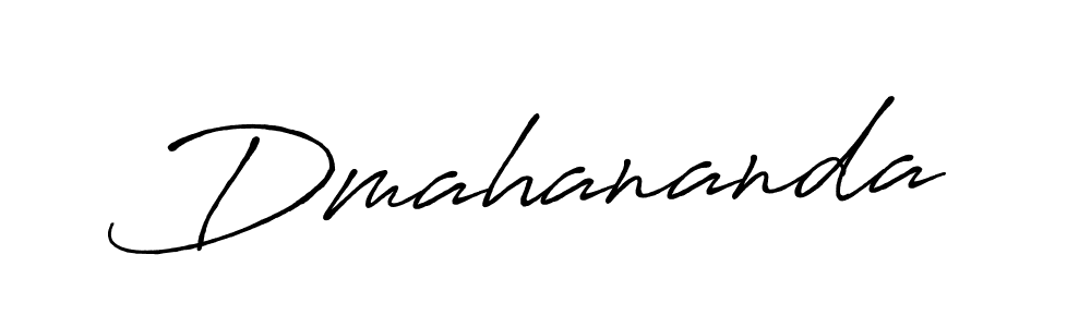 Create a beautiful signature design for name Dmahananda. With this signature (Antro_Vectra_Bolder) fonts, you can make a handwritten signature for free. Dmahananda signature style 7 images and pictures png