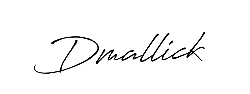 Use a signature maker to create a handwritten signature online. With this signature software, you can design (Antro_Vectra_Bolder) your own signature for name Dmallick. Dmallick signature style 7 images and pictures png