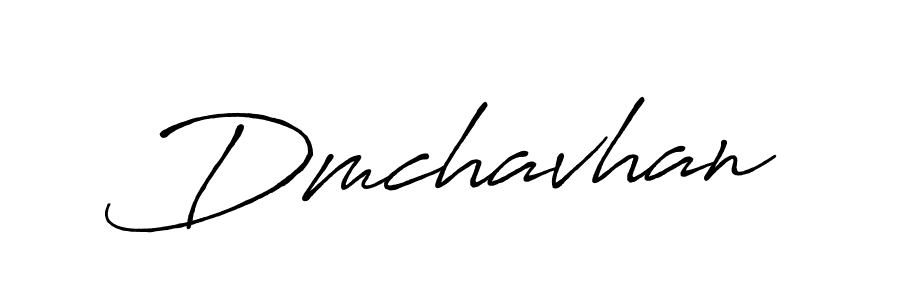 Make a beautiful signature design for name Dmchavhan. With this signature (Antro_Vectra_Bolder) style, you can create a handwritten signature for free. Dmchavhan signature style 7 images and pictures png