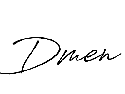 How to make Dmen name signature. Use Antro_Vectra_Bolder style for creating short signs online. This is the latest handwritten sign. Dmen signature style 7 images and pictures png