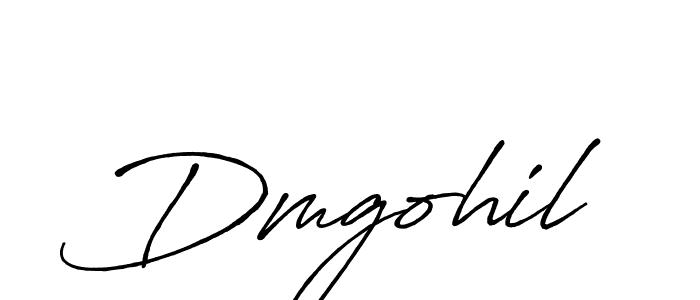 Use a signature maker to create a handwritten signature online. With this signature software, you can design (Antro_Vectra_Bolder) your own signature for name Dmgohil. Dmgohil signature style 7 images and pictures png