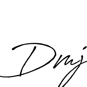How to make Dmj signature? Antro_Vectra_Bolder is a professional autograph style. Create handwritten signature for Dmj name. Dmj signature style 7 images and pictures png