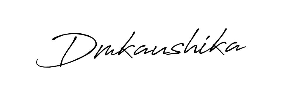 Design your own signature with our free online signature maker. With this signature software, you can create a handwritten (Antro_Vectra_Bolder) signature for name Dmkaushika. Dmkaushika signature style 7 images and pictures png