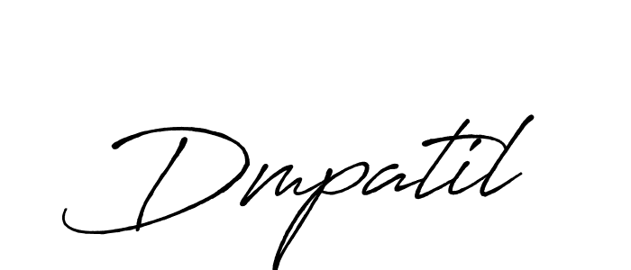 It looks lik you need a new signature style for name Dmpatil. Design unique handwritten (Antro_Vectra_Bolder) signature with our free signature maker in just a few clicks. Dmpatil signature style 7 images and pictures png