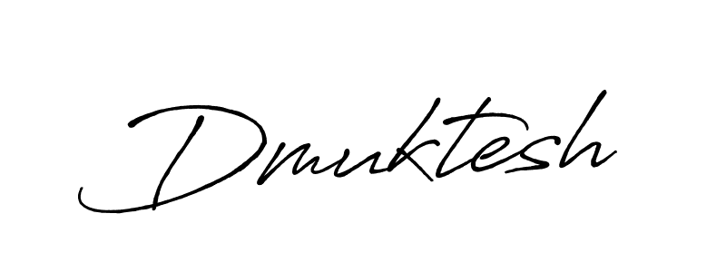 Use a signature maker to create a handwritten signature online. With this signature software, you can design (Antro_Vectra_Bolder) your own signature for name Dmuktesh. Dmuktesh signature style 7 images and pictures png