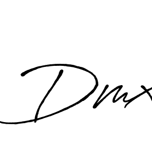 How to make Dmx signature? Antro_Vectra_Bolder is a professional autograph style. Create handwritten signature for Dmx name. Dmx signature style 7 images and pictures png