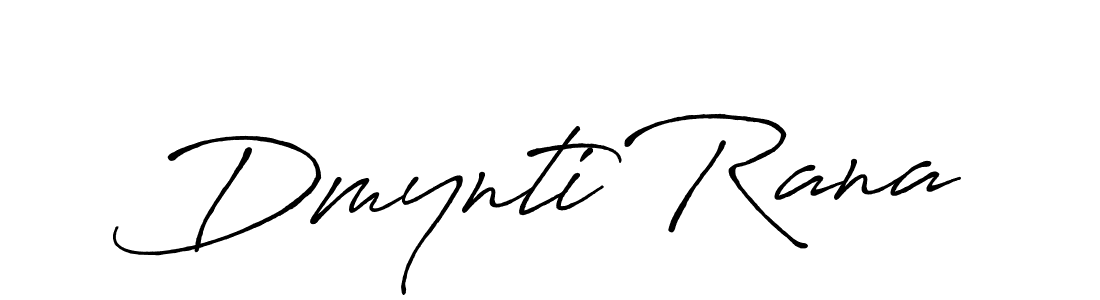 The best way (Antro_Vectra_Bolder) to make a short signature is to pick only two or three words in your name. The name Dmynti Rana include a total of six letters. For converting this name. Dmynti Rana signature style 7 images and pictures png