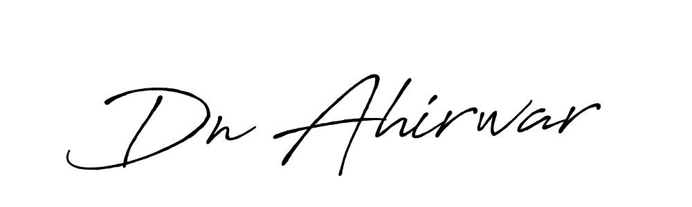 Dn Ahirwar stylish signature style. Best Handwritten Sign (Antro_Vectra_Bolder) for my name. Handwritten Signature Collection Ideas for my name Dn Ahirwar. Dn Ahirwar signature style 7 images and pictures png