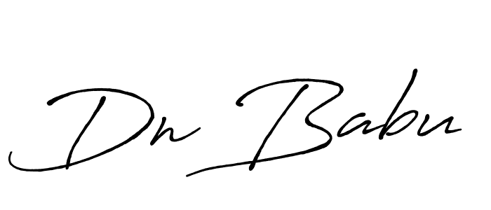 Antro_Vectra_Bolder is a professional signature style that is perfect for those who want to add a touch of class to their signature. It is also a great choice for those who want to make their signature more unique. Get Dn Babu name to fancy signature for free. Dn Babu signature style 7 images and pictures png
