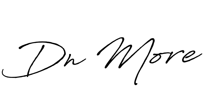 Also we have Dn More name is the best signature style. Create professional handwritten signature collection using Antro_Vectra_Bolder autograph style. Dn More signature style 7 images and pictures png