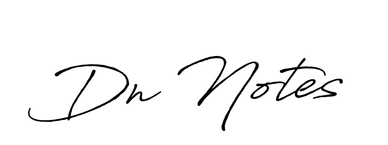 Also we have Dn Notes name is the best signature style. Create professional handwritten signature collection using Antro_Vectra_Bolder autograph style. Dn Notes signature style 7 images and pictures png