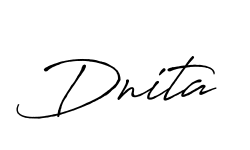 Dnita stylish signature style. Best Handwritten Sign (Antro_Vectra_Bolder) for my name. Handwritten Signature Collection Ideas for my name Dnita. Dnita signature style 7 images and pictures png