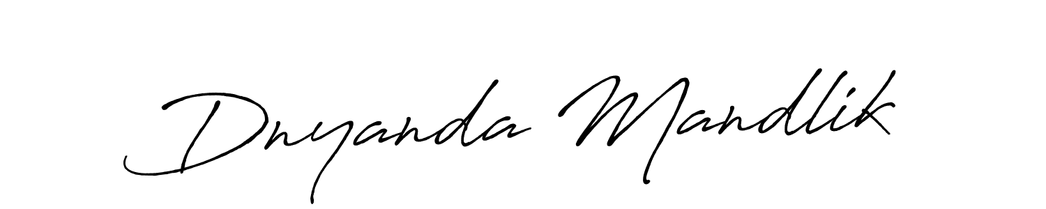 How to make Dnyanda Mandlik name signature. Use Antro_Vectra_Bolder style for creating short signs online. This is the latest handwritten sign. Dnyanda Mandlik signature style 7 images and pictures png