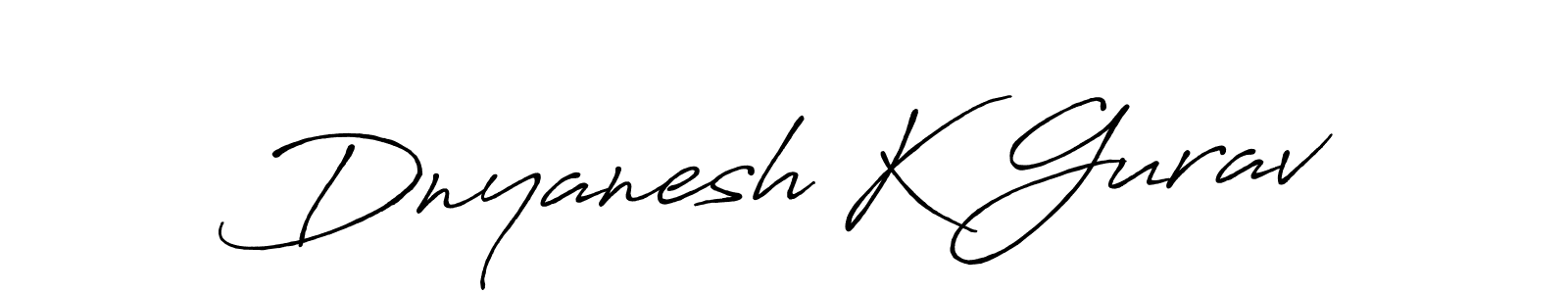 Also You can easily find your signature by using the search form. We will create Dnyanesh K Gurav name handwritten signature images for you free of cost using Antro_Vectra_Bolder sign style. Dnyanesh K Gurav signature style 7 images and pictures png