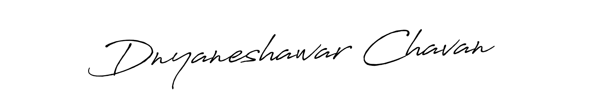 How to make Dnyaneshawar Chavan name signature. Use Antro_Vectra_Bolder style for creating short signs online. This is the latest handwritten sign. Dnyaneshawar Chavan signature style 7 images and pictures png