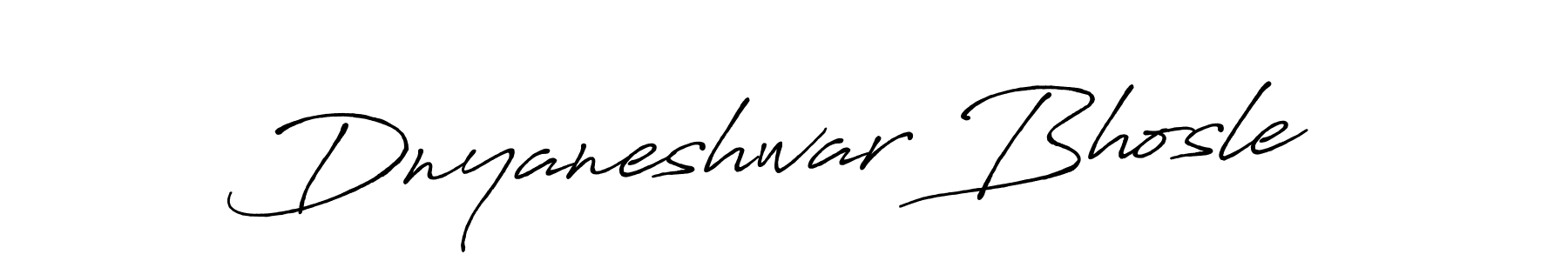 Create a beautiful signature design for name Dnyaneshwar Bhosle. With this signature (Antro_Vectra_Bolder) fonts, you can make a handwritten signature for free. Dnyaneshwar Bhosle signature style 7 images and pictures png