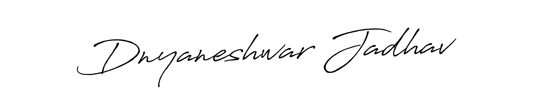 Make a beautiful signature design for name Dnyaneshwar Jadhav. With this signature (Antro_Vectra_Bolder) style, you can create a handwritten signature for free. Dnyaneshwar Jadhav signature style 7 images and pictures png