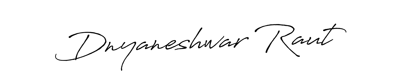 How to make Dnyaneshwar Raut name signature. Use Antro_Vectra_Bolder style for creating short signs online. This is the latest handwritten sign. Dnyaneshwar Raut signature style 7 images and pictures png