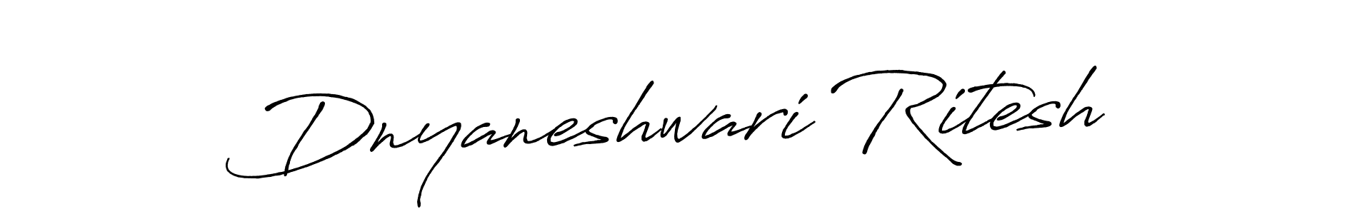 How to make Dnyaneshwari Ritesh signature? Antro_Vectra_Bolder is a professional autograph style. Create handwritten signature for Dnyaneshwari Ritesh name. Dnyaneshwari Ritesh signature style 7 images and pictures png