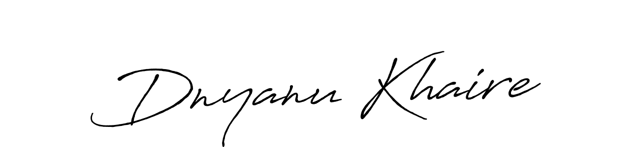 Antro_Vectra_Bolder is a professional signature style that is perfect for those who want to add a touch of class to their signature. It is also a great choice for those who want to make their signature more unique. Get Dnyanu Khaire name to fancy signature for free. Dnyanu Khaire signature style 7 images and pictures png