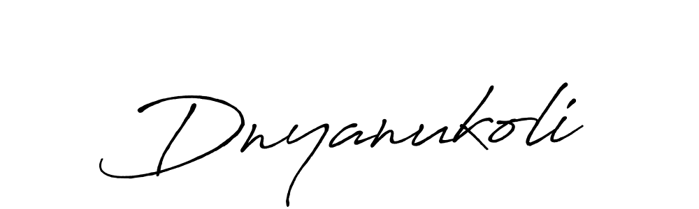 Once you've used our free online signature maker to create your best signature Antro_Vectra_Bolder style, it's time to enjoy all of the benefits that Dnyanukoli name signing documents. Dnyanukoli signature style 7 images and pictures png