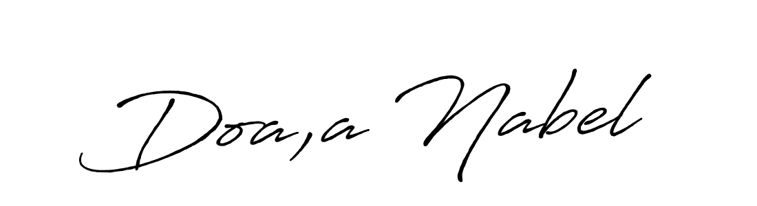 Make a beautiful signature design for name Doa,a Nabel. With this signature (Antro_Vectra_Bolder) style, you can create a handwritten signature for free. Doa,a Nabel signature style 7 images and pictures png