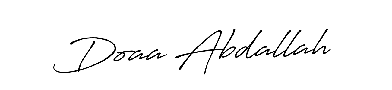 Make a beautiful signature design for name Doaa Abdallah. Use this online signature maker to create a handwritten signature for free. Doaa Abdallah signature style 7 images and pictures png