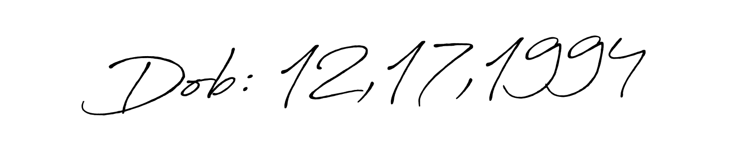 Make a beautiful signature design for name Dob: 12,17,1994. Use this online signature maker to create a handwritten signature for free. Dob: 12,17,1994 signature style 7 images and pictures png