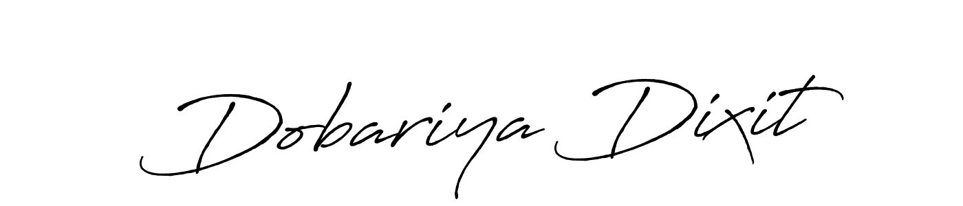 How to make Dobariya Dixit name signature. Use Antro_Vectra_Bolder style for creating short signs online. This is the latest handwritten sign. Dobariya Dixit signature style 7 images and pictures png