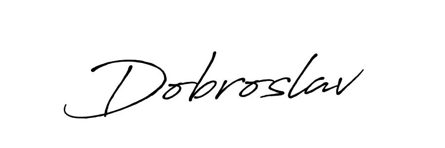 Dobroslav stylish signature style. Best Handwritten Sign (Antro_Vectra_Bolder) for my name. Handwritten Signature Collection Ideas for my name Dobroslav. Dobroslav signature style 7 images and pictures png