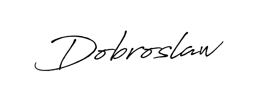 How to make Dobroslaw name signature. Use Antro_Vectra_Bolder style for creating short signs online. This is the latest handwritten sign. Dobroslaw signature style 7 images and pictures png