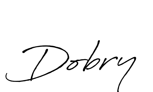 Design your own signature with our free online signature maker. With this signature software, you can create a handwritten (Antro_Vectra_Bolder) signature for name Dobry. Dobry signature style 7 images and pictures png