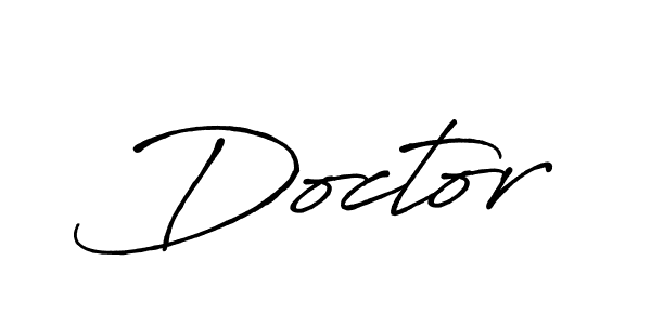 Design your own signature with our free online signature maker. With this signature software, you can create a handwritten (Antro_Vectra_Bolder) signature for name Doctor. Doctor signature style 7 images and pictures png