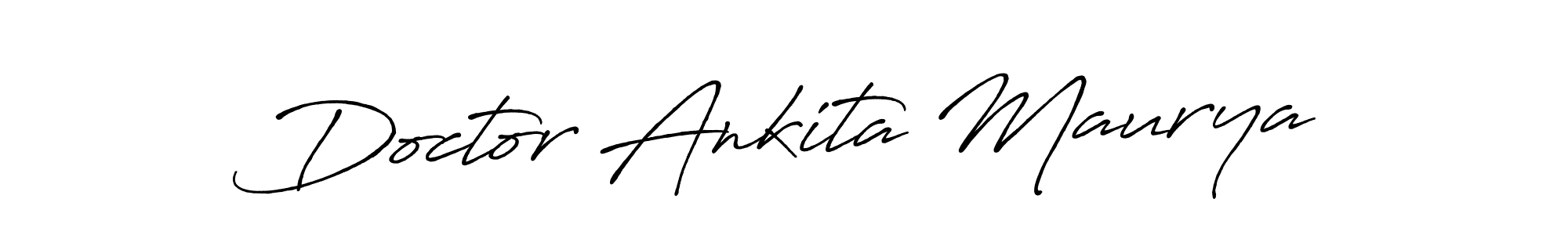 It looks lik you need a new signature style for name Doctor Ankita Maurya. Design unique handwritten (Antro_Vectra_Bolder) signature with our free signature maker in just a few clicks. Doctor Ankita Maurya signature style 7 images and pictures png