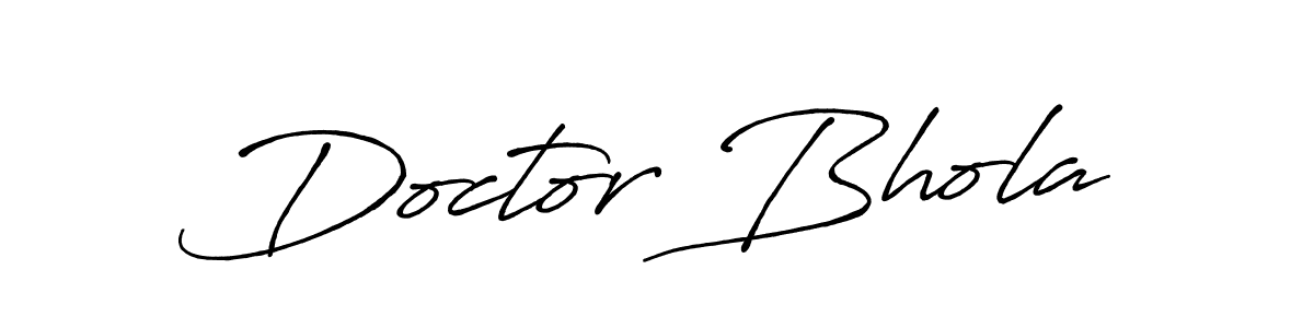 Similarly Antro_Vectra_Bolder is the best handwritten signature design. Signature creator online .You can use it as an online autograph creator for name Doctor Bhola. Doctor Bhola signature style 7 images and pictures png