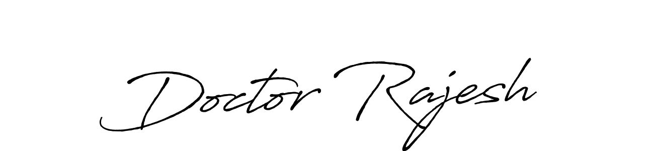 Design your own signature with our free online signature maker. With this signature software, you can create a handwritten (Antro_Vectra_Bolder) signature for name Doctor Rajesh. Doctor Rajesh signature style 7 images and pictures png