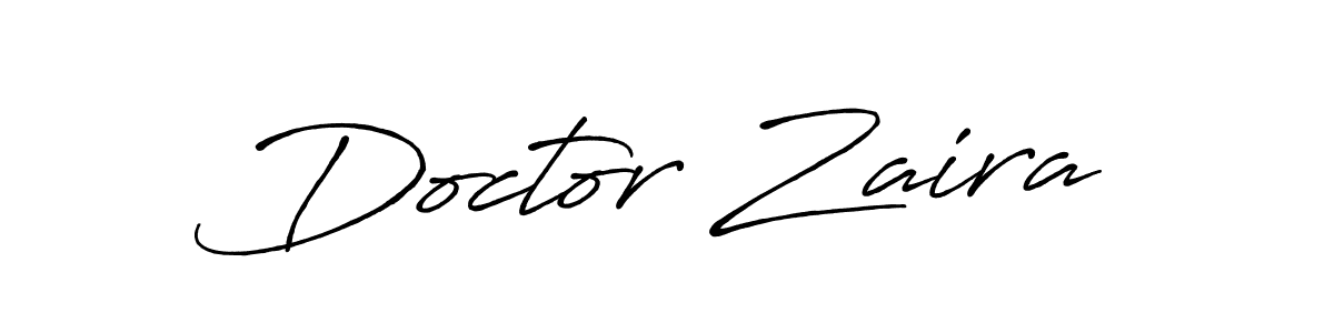 It looks lik you need a new signature style for name Doctor Zaira. Design unique handwritten (Antro_Vectra_Bolder) signature with our free signature maker in just a few clicks. Doctor Zaira signature style 7 images and pictures png