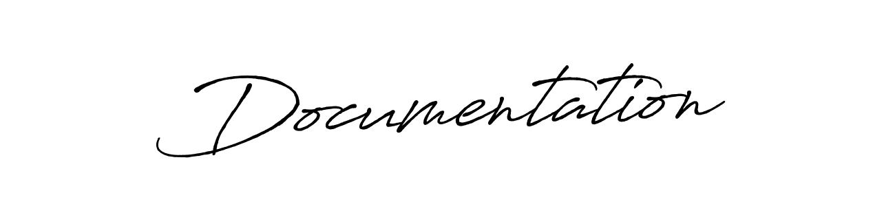 Also You can easily find your signature by using the search form. We will create Documentation name handwritten signature images for you free of cost using Antro_Vectra_Bolder sign style. Documentation signature style 7 images and pictures png
