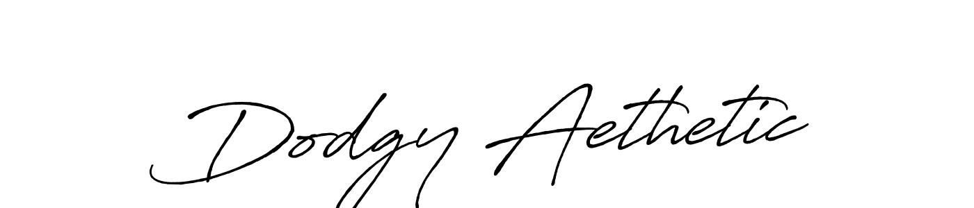 Make a beautiful signature design for name Dodgy Aethetic. With this signature (Antro_Vectra_Bolder) style, you can create a handwritten signature for free. Dodgy Aethetic signature style 7 images and pictures png