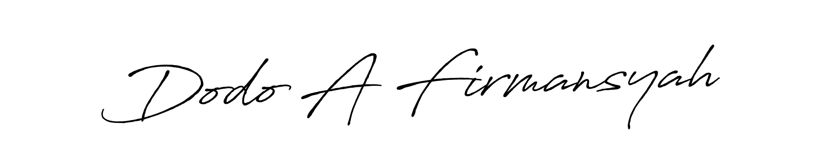 Antro_Vectra_Bolder is a professional signature style that is perfect for those who want to add a touch of class to their signature. It is also a great choice for those who want to make their signature more unique. Get Dodo A Firmansyah name to fancy signature for free. Dodo A Firmansyah signature style 7 images and pictures png