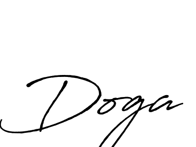Use a signature maker to create a handwritten signature online. With this signature software, you can design (Antro_Vectra_Bolder) your own signature for name Doga. Doga signature style 7 images and pictures png