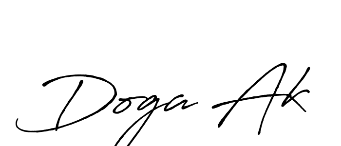 Also we have Doga Ak name is the best signature style. Create professional handwritten signature collection using Antro_Vectra_Bolder autograph style. Doga Ak signature style 7 images and pictures png