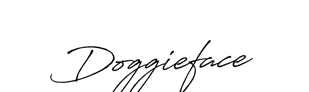 You should practise on your own different ways (Antro_Vectra_Bolder) to write your name (Doggieface) in signature. don't let someone else do it for you. Doggieface signature style 7 images and pictures png