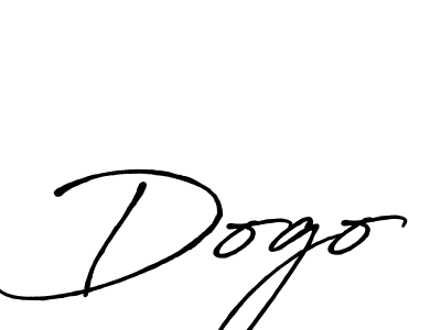 How to make Dogo signature? Antro_Vectra_Bolder is a professional autograph style. Create handwritten signature for Dogo name. Dogo signature style 7 images and pictures png