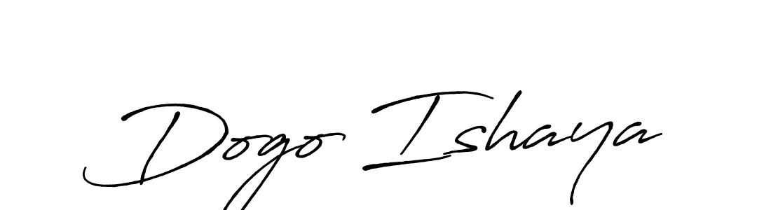 The best way (Antro_Vectra_Bolder) to make a short signature is to pick only two or three words in your name. The name Dogo Ishaya include a total of six letters. For converting this name. Dogo Ishaya signature style 7 images and pictures png
