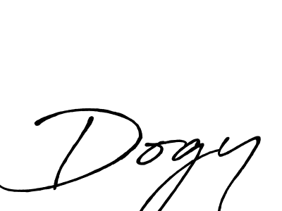 Dogy stylish signature style. Best Handwritten Sign (Antro_Vectra_Bolder) for my name. Handwritten Signature Collection Ideas for my name Dogy. Dogy signature style 7 images and pictures png